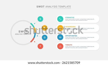 SWOT Analysis Infographic Chart Template Design