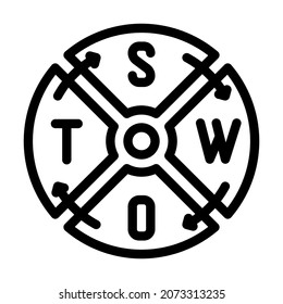 swot analysis line icon vector. swot analysis sign. isolated contour symbol black illustration