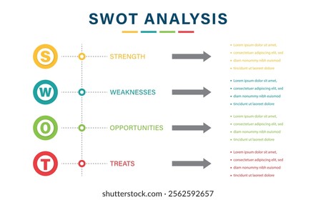 SWOT analysis logo icon vector design