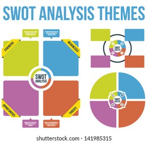 SWOT Analysis Themes Vector
