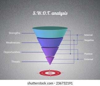 Swot Business Infographic. EPS10 vector
