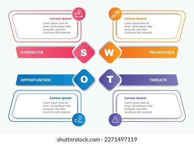 SWOT flower butterfly diagram consisted of 4 color.Business infographic template,point,blossoms,colorful,modern,powerpoint presentation ,graph,design,elegant,simple,uiux,Element for design invitation