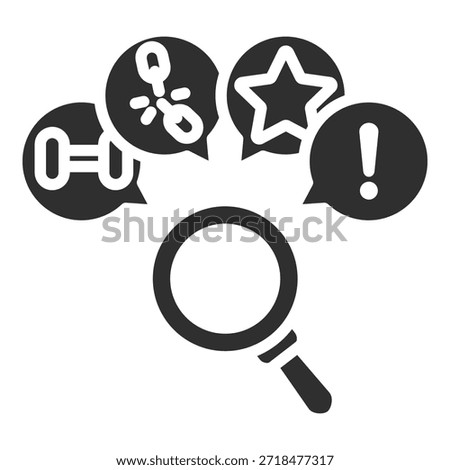Swot Icon Single Vector Collection