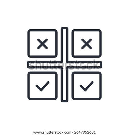 swot icon. vector.Editable stroke.linear style sign for use web design,logo.Symbol illustration.