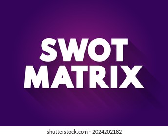 SWOT Matrix Text Quote, Business Concept Background