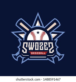Swozes Baseball Team Club Sport Logo Design