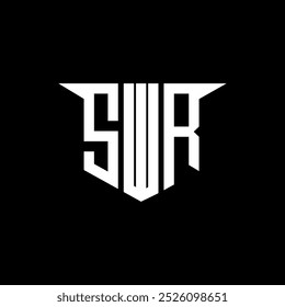 SWR letter logo design with white background in illustrator, vector logo modern alphabet font overlap style, calligraphy designs for logo, Poster, Invitation, etc.
