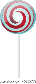 Swril lollipop candy vector icon