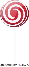 Swril lollipop candy vector icon