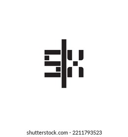 SX geometric bold concept in high quality professional design that will print well across any print media