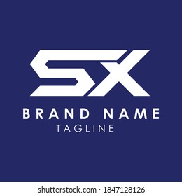 SX Initial Logo Monogram Vector Design