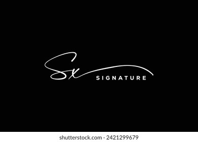 SX initials Handwriting signature logo. SX Hand drawn Calligraphy lettering Vector. SX letter real estate, beauty, photography letter logo design.