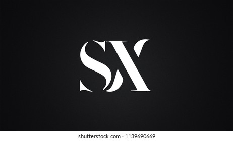 SX Letter Logo Design Template Vector