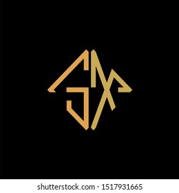 SX Letter monogram with abstrac concept style design