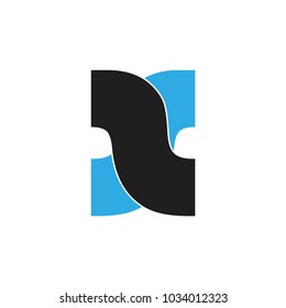 SX letter or X letter logo design vector