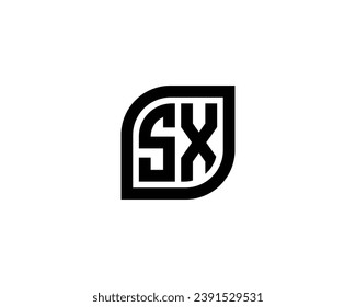 SX logo design vector template