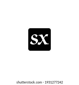 SX logo vector creative letter design