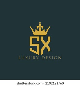 SX Unique abstract geometric vector logo design.
