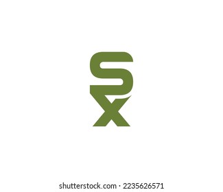 SX XS Logo-Design, Vektorgrafik-Vorlage