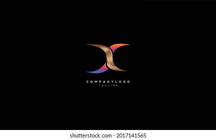 SX XS S AND X Abstract initial monogram letter alphabet logo design