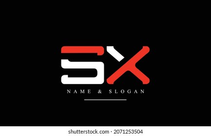 SX, XS, S, X abstract letters logo monogram