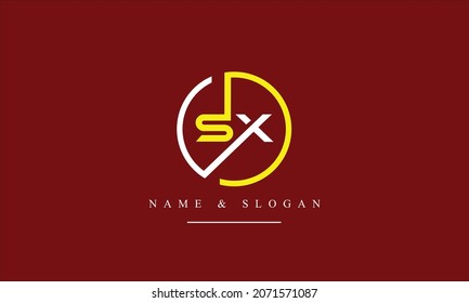 SX, XS, S, X abstract letters logo monogram