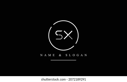 SX, XS, S, X abstract letters logo monogram