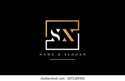 SX, XS, S, X abstract letters logo monogram