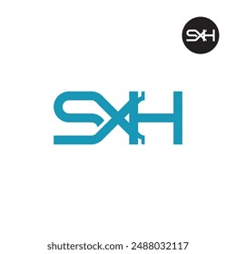 SXH Logo Letter Monogram Design