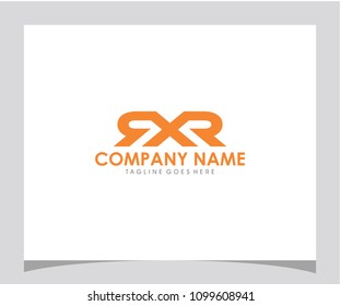 SXR or RXR initial icon logo design vector eps 10