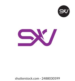 SXV Logo Letter Monogram Design