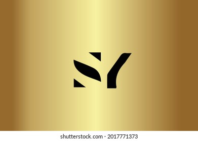 SY elegant logo with initials for company -vector