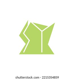 SY initial based vector logo. Negative space letters logo within messy geometric shapes. Logo for company, product, brand, and event.
