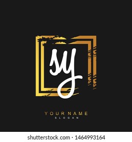SY Initial beauty floral logo template