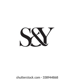 S&Y Initial logo. Ampersand monogram logo