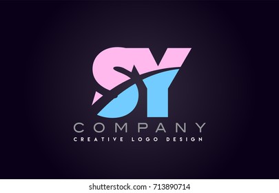 Sy Letter Logo Combination Alphabet Vector Stock Vector (Royalty Free ...