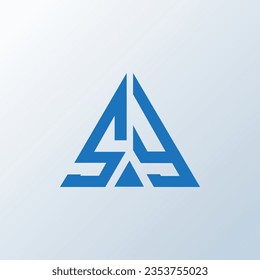 SY letter logo creative design. SY unique design.
