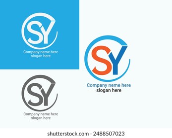 SY letter logo design Free vector