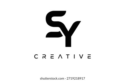 SY Letter Monogram Logo for Modern Creative Brand Identity