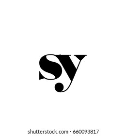 Sy Logo Stock Vector (Royalty Free) 660093817