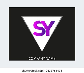  SY logo.SY abstract.SY late vector Design.SY Monogram logo logo diseño .company logo
