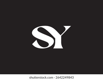 SY Logo Design Creative and Modern Logo Design
