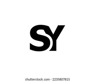 SY logo design vector template