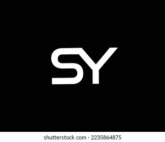 SY logo design vector template