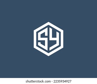 SY logo design vector template