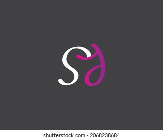 Elemento de plantilla de diseño de carta de logotipo SY 