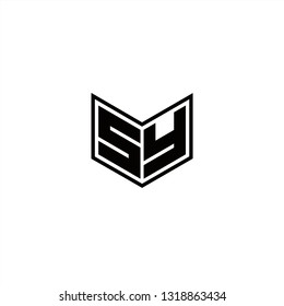 SY Logo Letters initial Designs Template