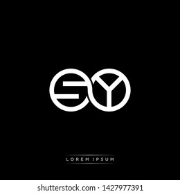 SY S Y initial letter linked circle capital monogram logo modern template