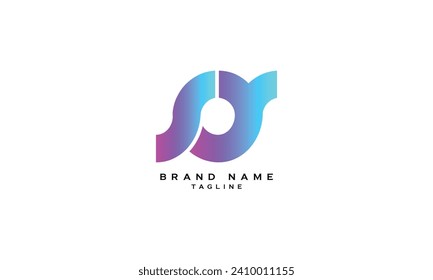 SY, YS, Abstract initial monogram letter alphabet logo design