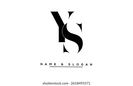 SY, YS Abstract Letters Logo Monogram